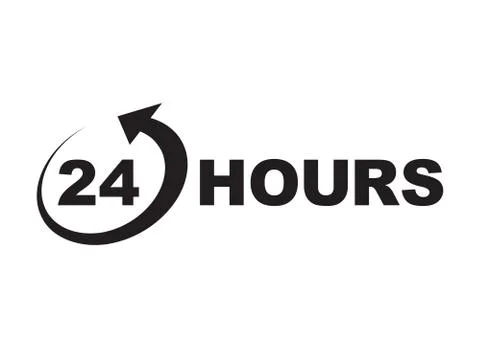 A twenty four hour icon Stock-Illustration