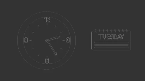 Twenty Four Hours  - 7 Days (HD+Loop) 스톡 동영상 30457224