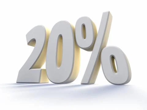 Twenty percent Stock-Illustration