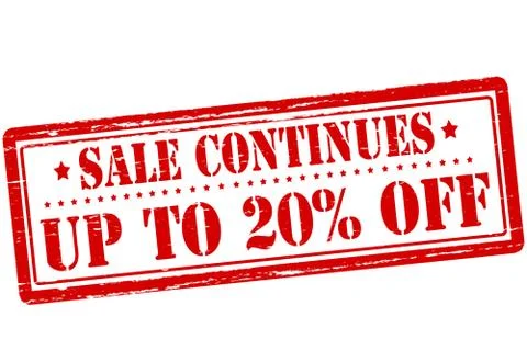 Up to twenty percent off Stock Illustration