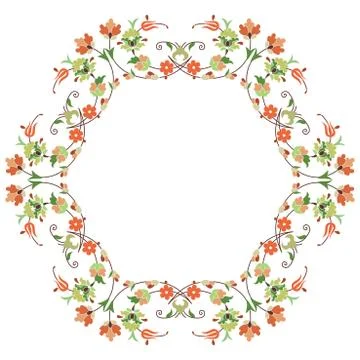 Twenty series designed from the ottoman pattern Stock Illustration