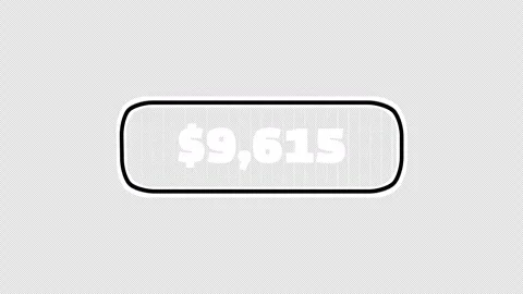 Twenty thousand dollar on black with grid Stock Footage 339255977