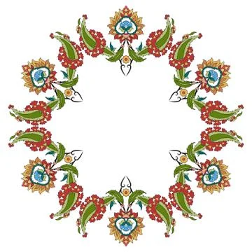Twenty three series designed from the ottoman pattern Stock Illustration