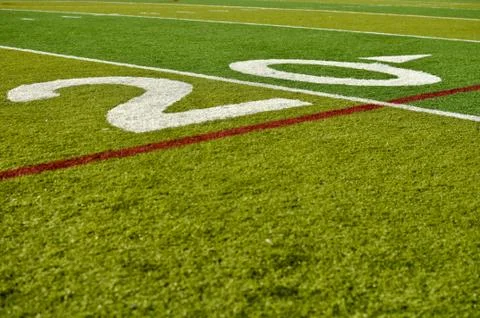 Twenty yard line Stock Photos