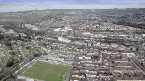 The Twerton district of Bath, UK. Stock Footage 304702672