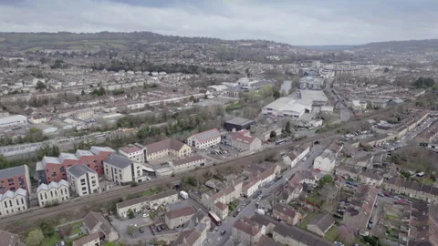 The Twerton district of Bath, UK. Stock Footage 304703238
