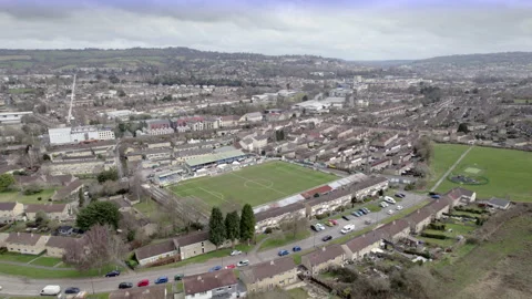 The Twerton district of Bath, UK. Stock Footage 304817735