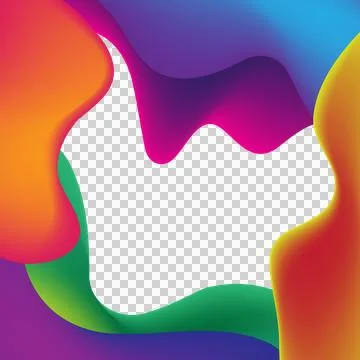Twibbon abstract shapes gradient Stock Illustration