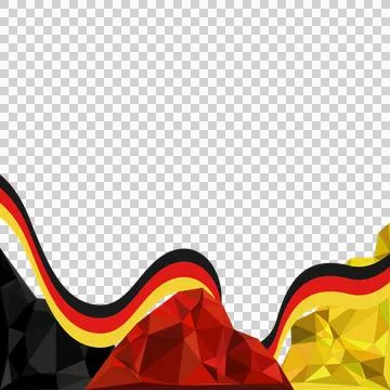 Twibbon banner 2025 german unity day template vector Stock Illustration