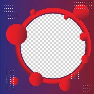 Twibbon border awesome gradient promotion Illustrazione stock