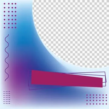 Twibbon gradient combination shape modern Illustrazione stock