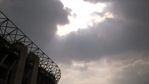 TWICKENHAM STADIUM WITH STORM CLOUDS Stock Footage 140824799