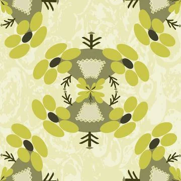 Twig and flower. Stock Illustration