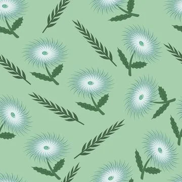 Twig and flower Stock Illustration