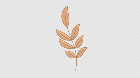 Twig with dry brown leaves 스톡 동영상 337891142