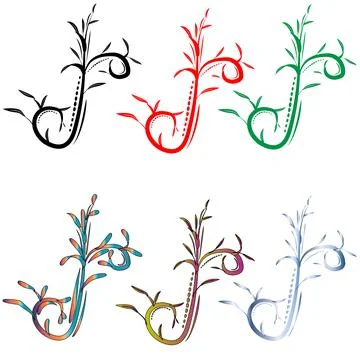 Twig with leaves Stock Illustration