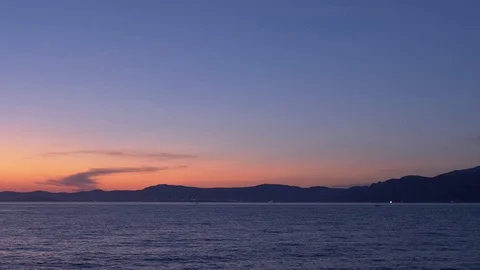 Twilight on the Adriatic Sea Stock Footage 117577767