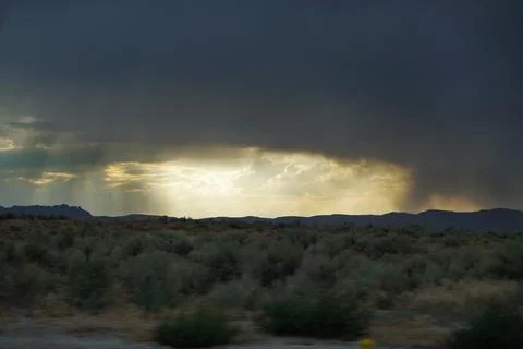 Twilight and rain Stock Photos