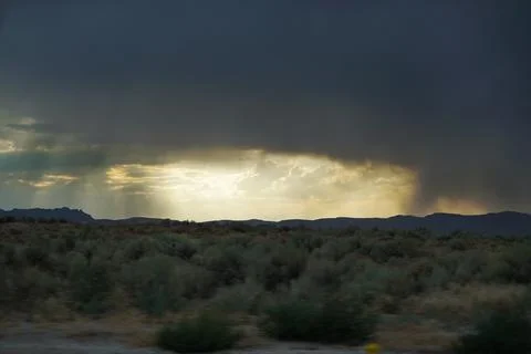 Twilight and rain Stock Photos