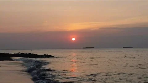 The twilight atmosphere with the sun Stock Footage 300903252