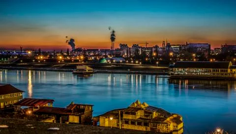 Twilight in Belgrade Stock Photos