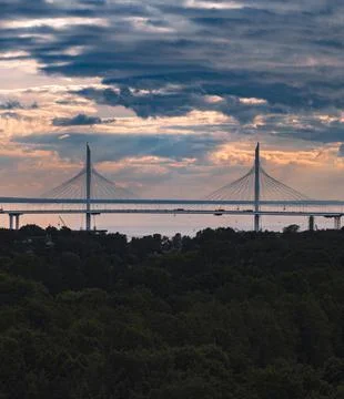 Twilight Bridge Stock Photos