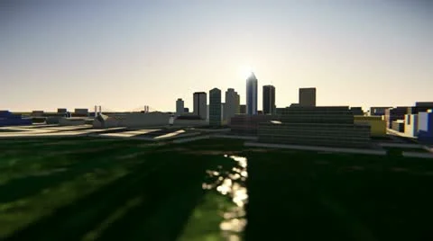 Twilight in the city Stock-Footage 20497793