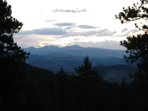 Twilight On the Continental Divide Stock Photos