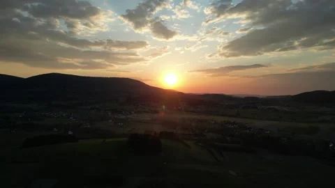 Twilight in the countryside Stock Footage 306848082