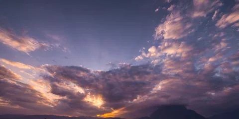 Twilight dawn cloudscape Foto stock