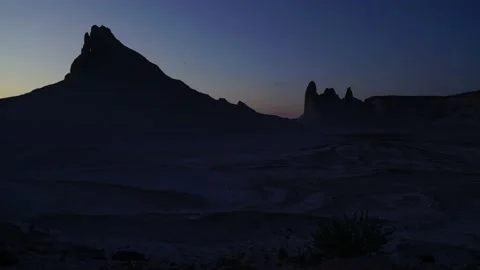 Twilight desert night time laps Stock Footage 151477003