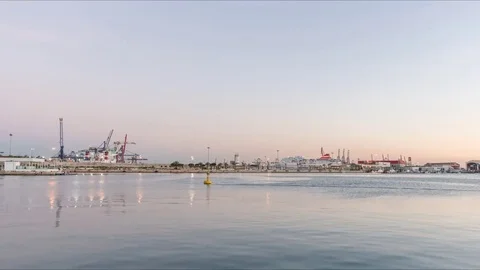 Twilight at dusk time-lapse cold blue colors Video stock 73775009
