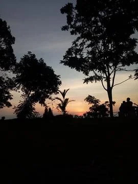 Twilight on the eastern horizon 스톡 사진