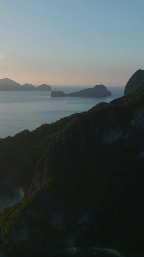 Twilight in El Nido. Palawan, Philippines. Stock Footage 313148871