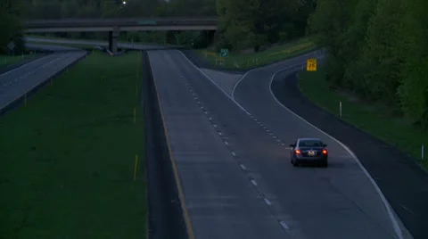 Twilight exit Video stock 8557867