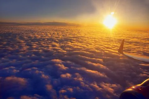 Twilight flight Stock Photos