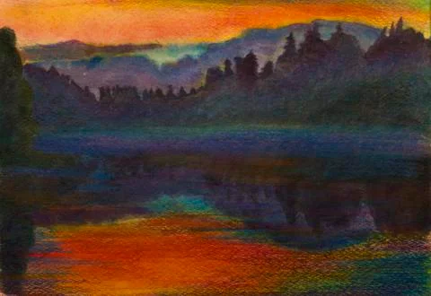 Twilight Stock Illustration