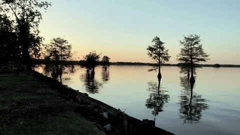 Twilight on Lake Marion 2 Stock Footage 89630883
