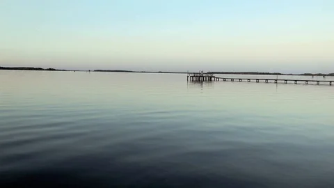 Twilight on lake Marion Stock Footage 89602566