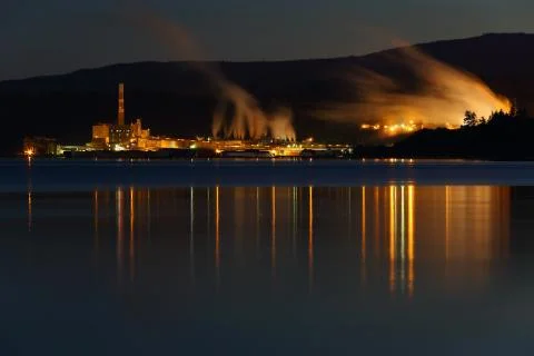 Twilight Mill 스톡 사진