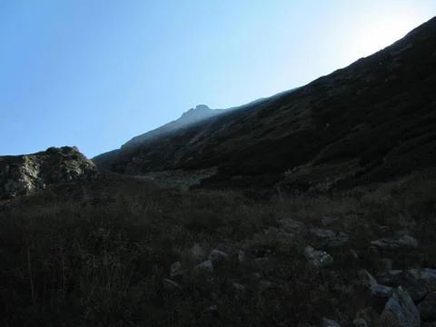 Twilight in the mountains Stock Photos