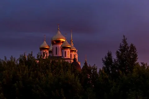 Twilight over the Cathedral Stock Photos