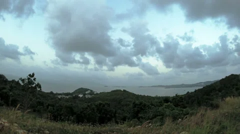 Twilight Over Samui Stock Footage 37690149
