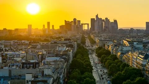 Twilight in Paris Stock Photos