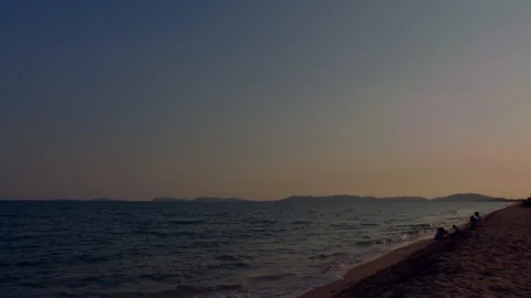 Twilight in Pattaya Stockbeeldmateriaal 89936132