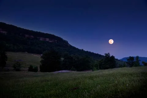 Twilight prairie Foto stock