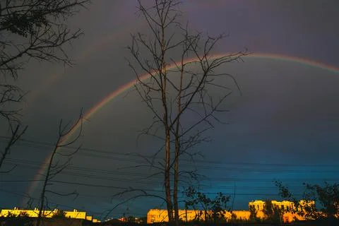 Twilight Rainbow Stock Photos