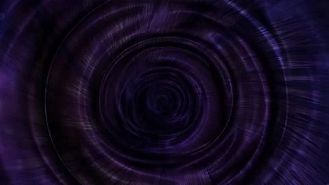 Twilight Rings — Deep Violet Ripples Video stock 312071478