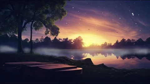 Twilight Serenity by the Lakeside 库存影片 264762170
