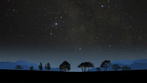 Twilight Shooting Star Stock Footage 327416941